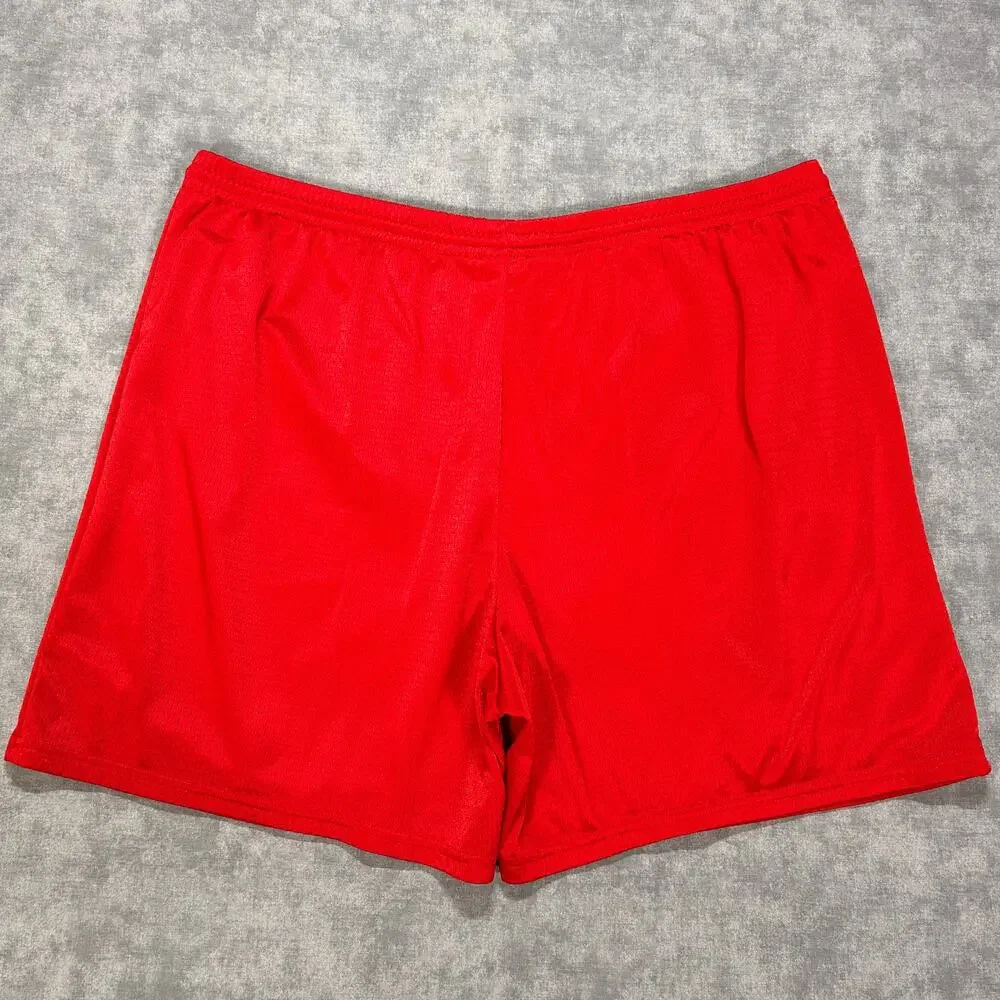 Vintage Y2K Nike Team Mesh Athletic Basketball Shorts Mens XXL Red